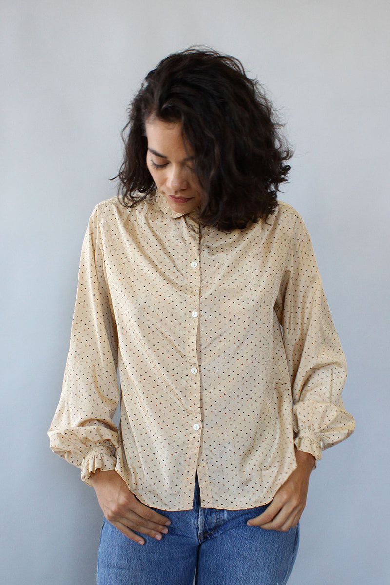 Emma Tiny Hearts Blouse M