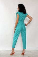 Seafoam Wrap Jumpsuit S