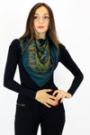 Evergreen silky scarf