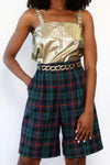 Geoffrey Beene Hunter Plaid Shorts M/L