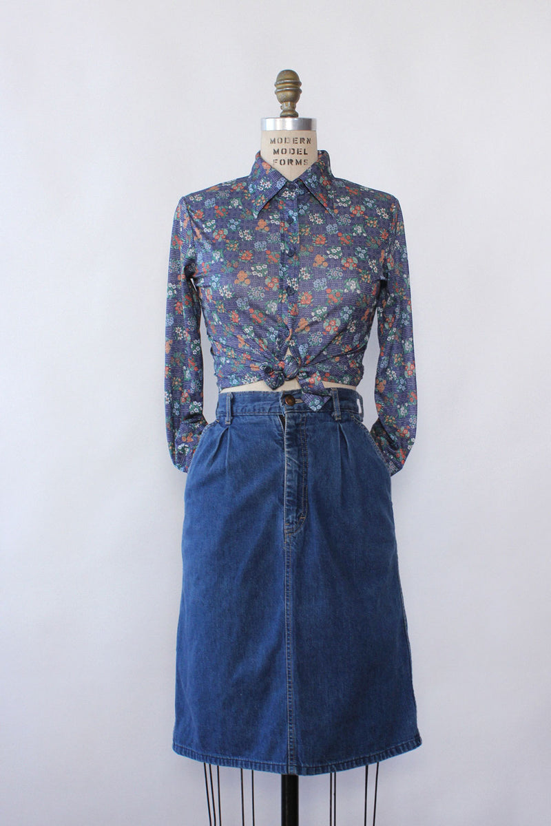 Calvin Klein Denim Trouser Skirt XS/S