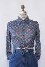 Hukapoo Ditsy Floral Buttondown XS/S