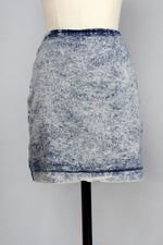 Kelly Stonewash Mini Skirt M