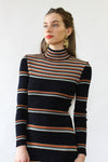 Metallic Stripe Maxi Dress S/M