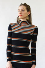 Metallic Stripe Maxi Dress S/M