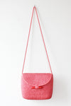 Grapefruit Toggle Straw Bag