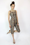 60s Paisley Jumpsuit S