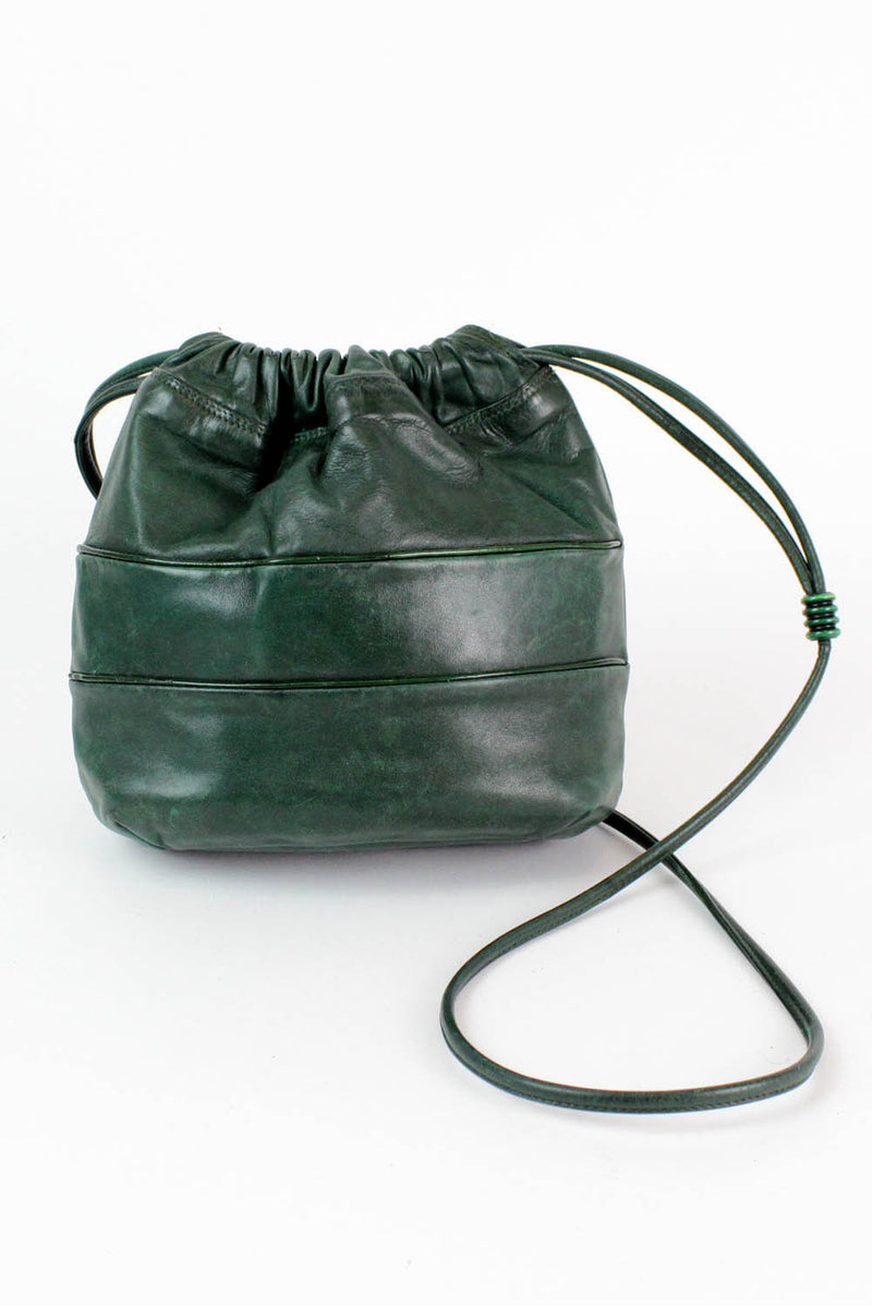 forest green bucket bag