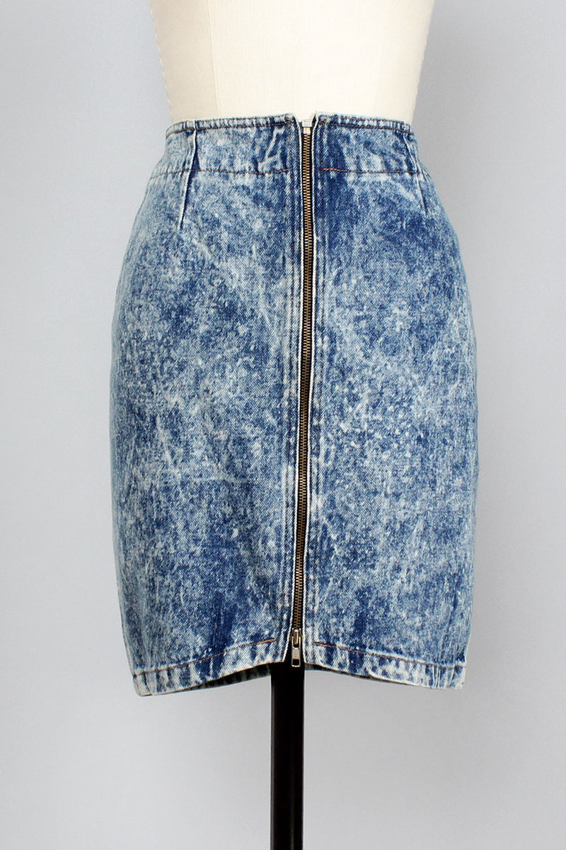 Tiffany Stonewash Pencil Skirt S
