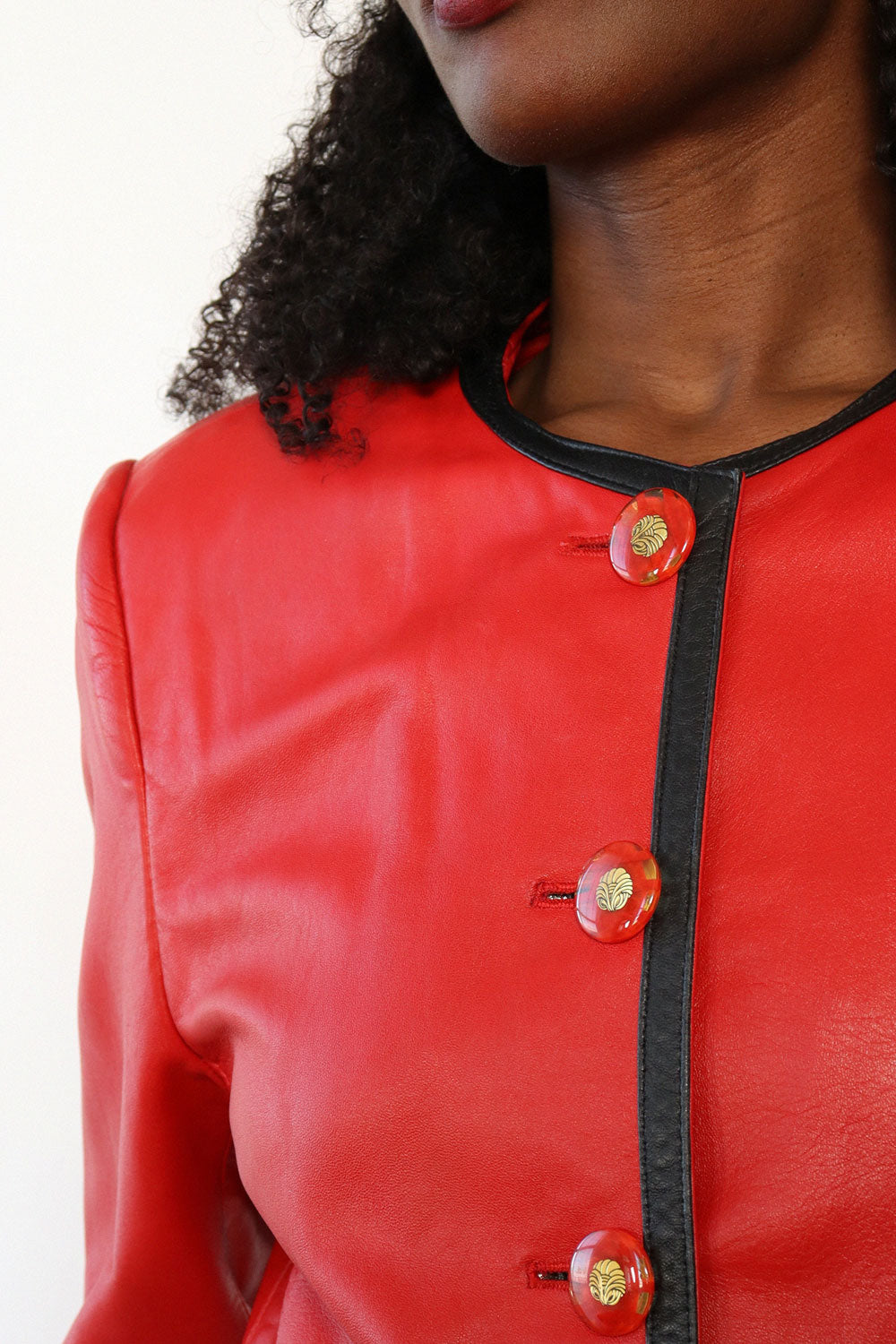 Soft Garnet Leather Jacket S/M