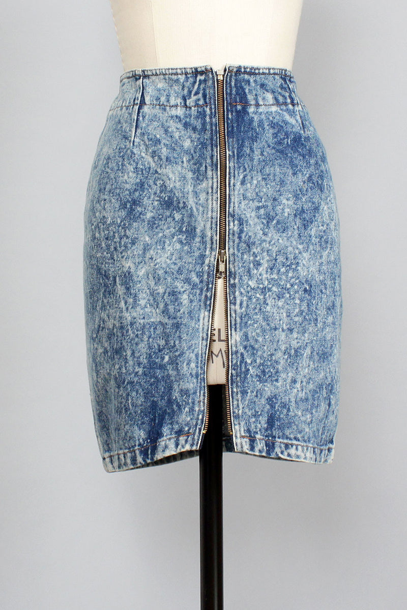 Tiffany Stonewash Pencil Skirt S