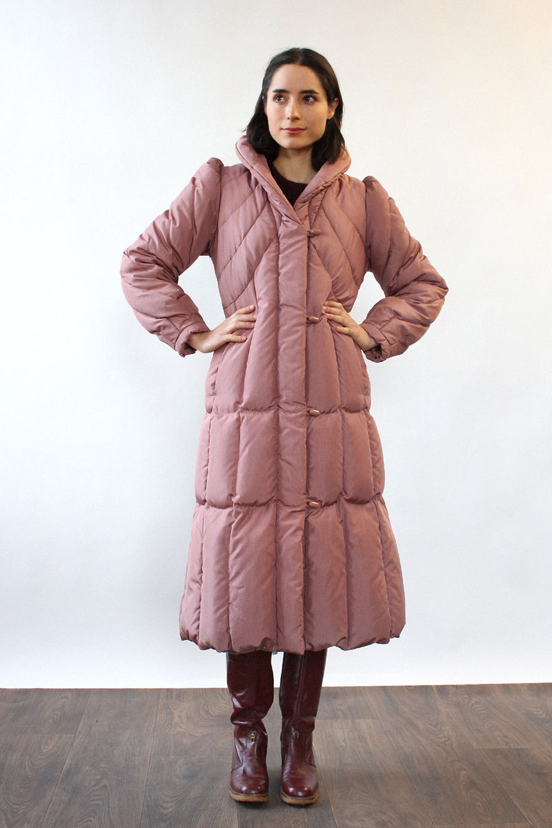 Pink Power Puffer Coat S
