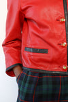 Soft Garnet Leather Jacket S/M