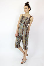 60s Paisley Jumpsuit S