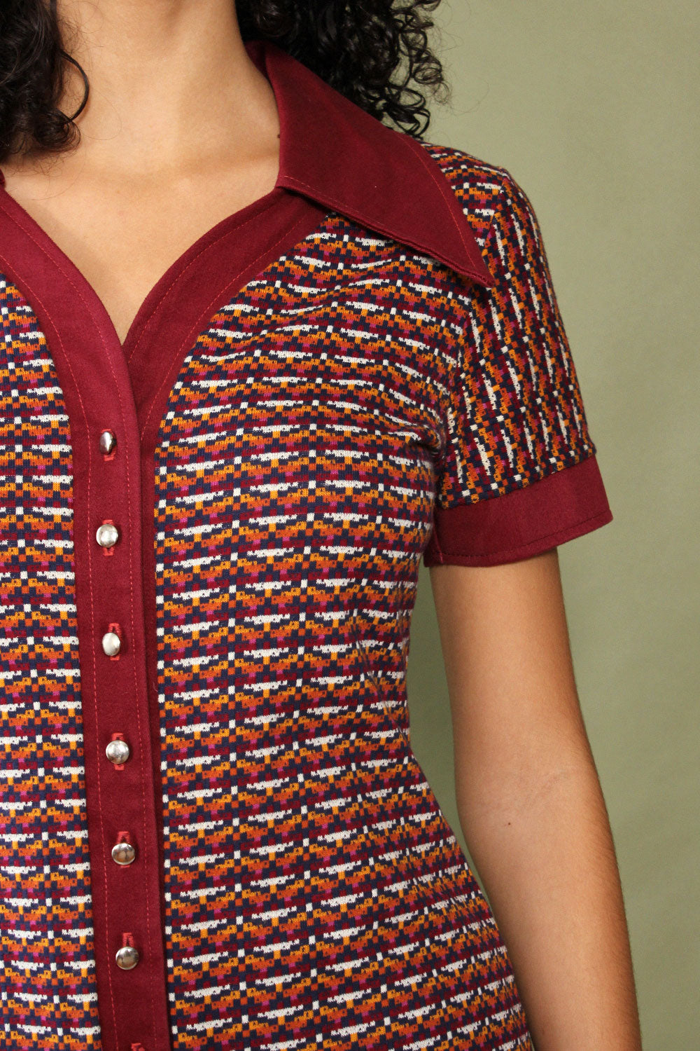 Pixelated Fall Romper M