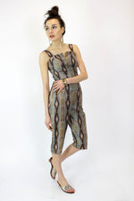 60s Paisley Jumpsuit S