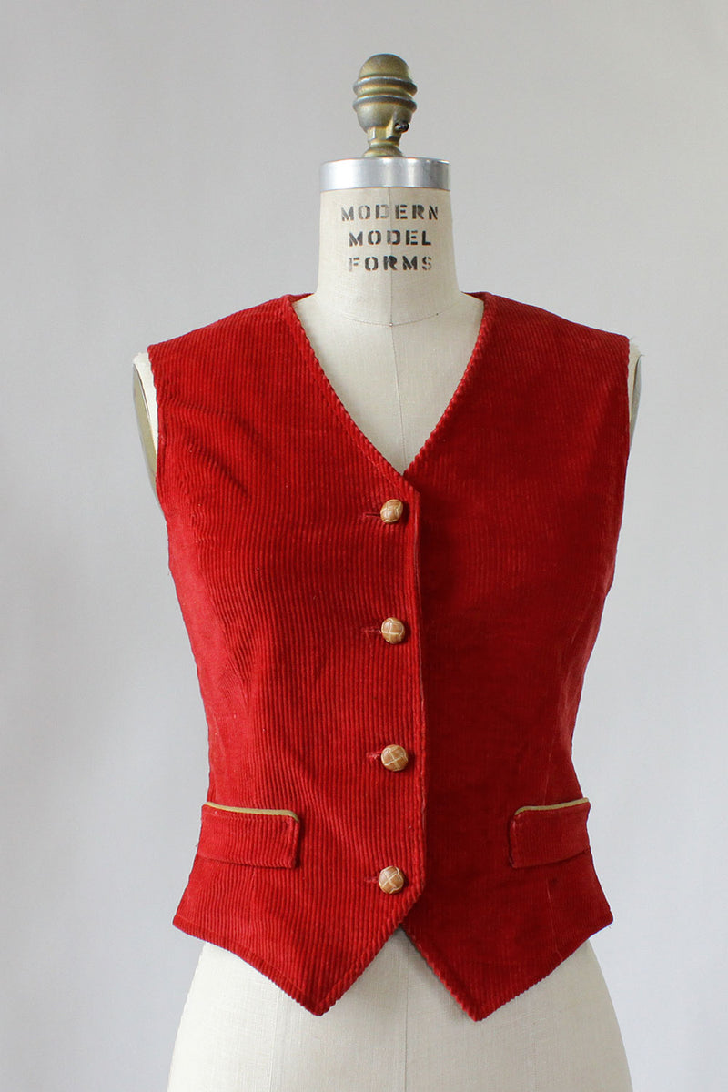 Country Corduroy Vest S