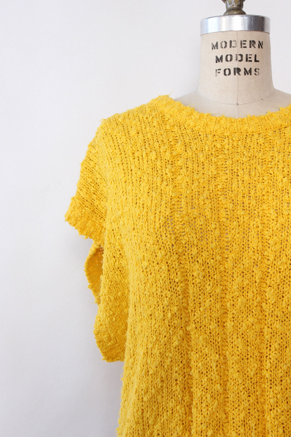 Nubby Marigold Knit Top L