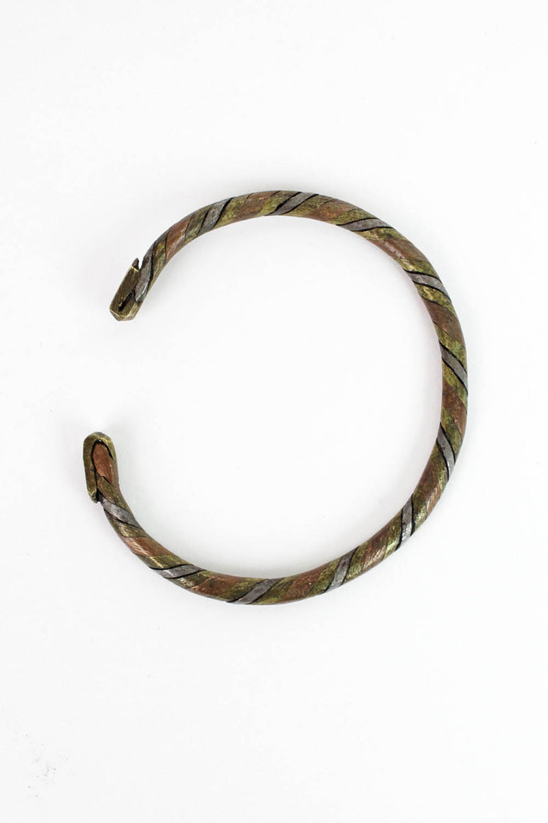 Set of Tri-Metal Braided Cuffs