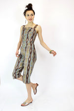 60s Paisley Jumpsuit S