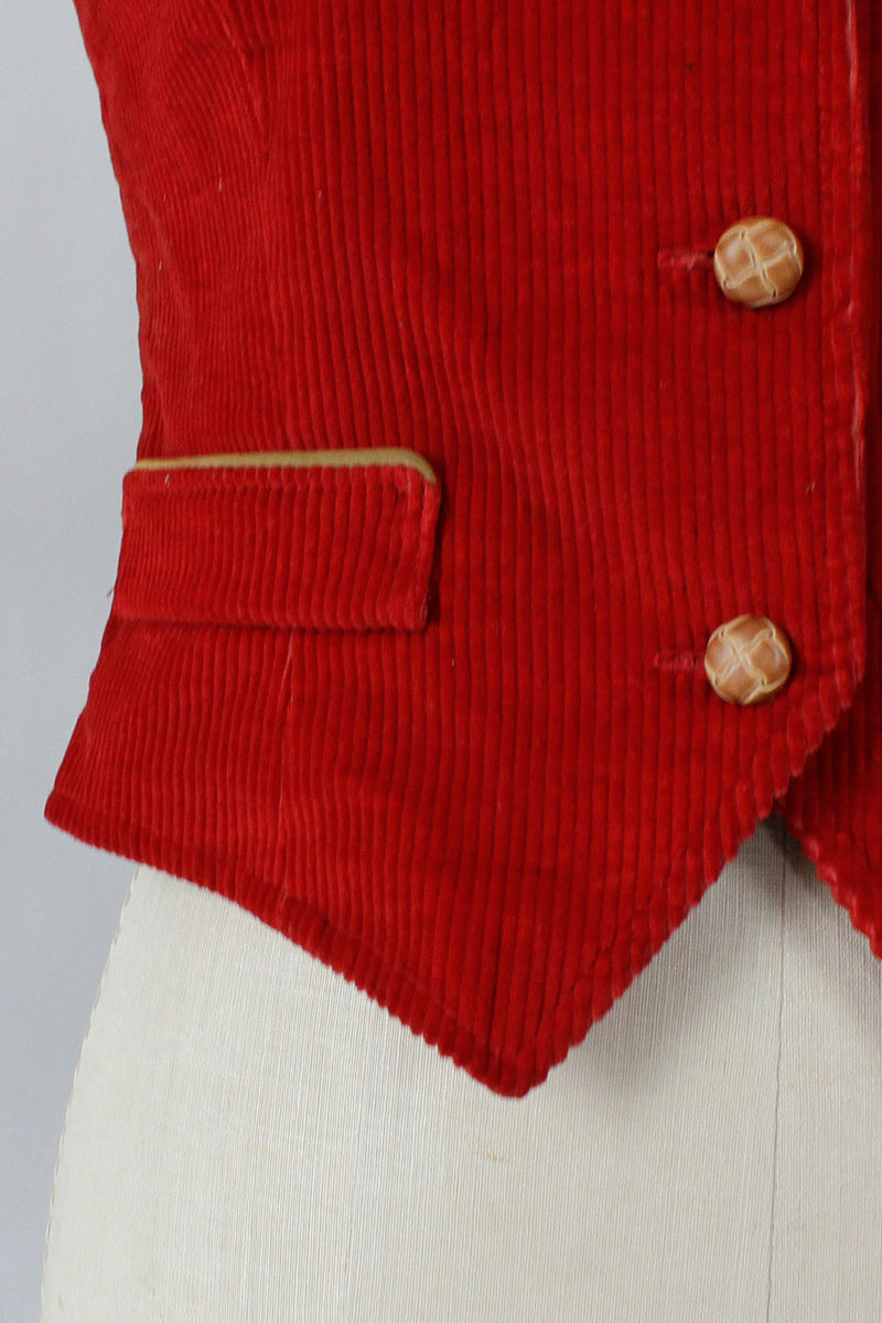 Country Corduroy Vest S