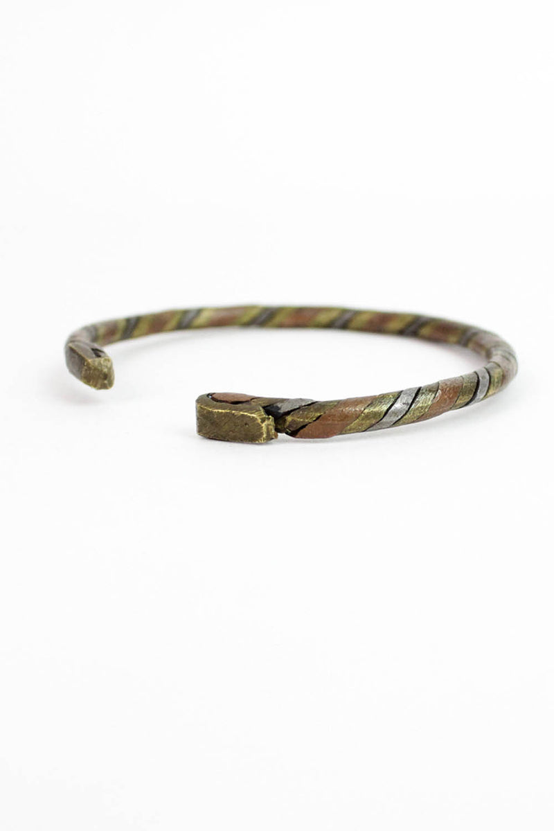 Set of Tri-Metal Braided Cuffs