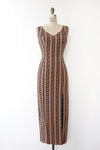 Mica Fitted Tapestry Dress M