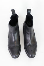 Black Leather Chelsea Boots 5