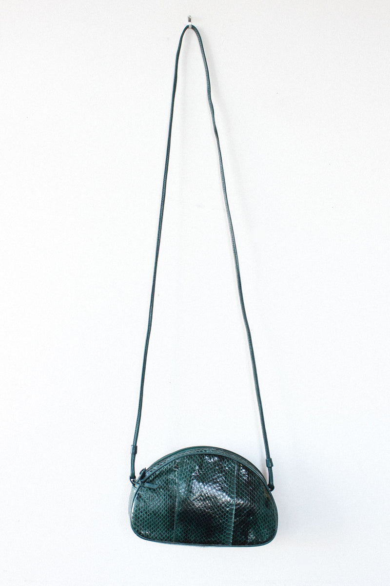 Emerald Snakeskin Crossbody