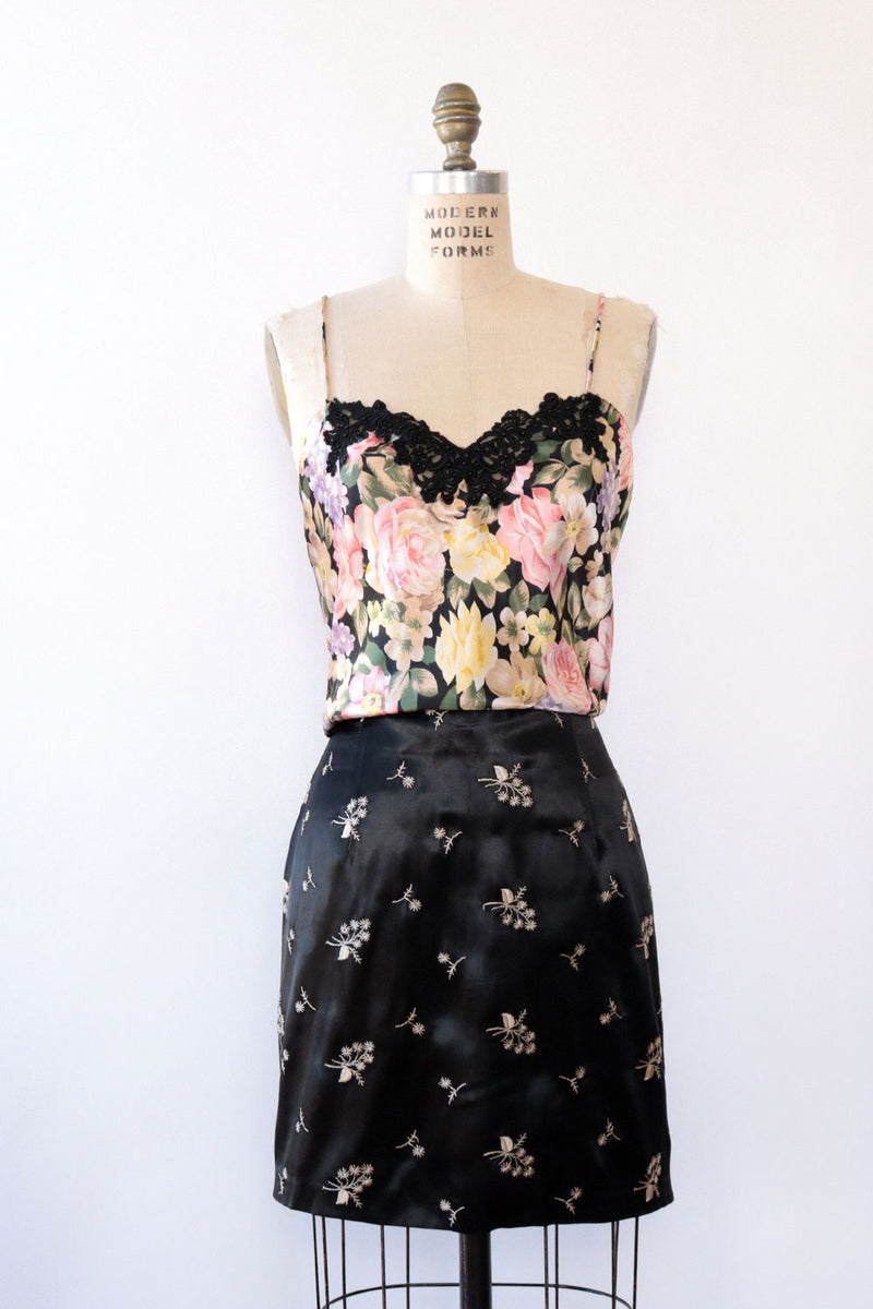Posessed Embroidered Satin Mini M/L