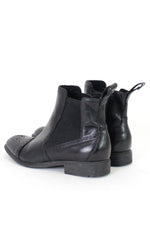 Black Leather Chelsea Boots 5