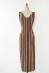 Mica Fitted Tapestry Dress M