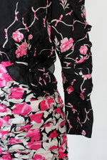 Tea Time Ruched Silk Dress XS/S