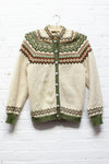 Norwegian Fair Isle Cardigan S/M