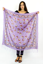 metallic scarves