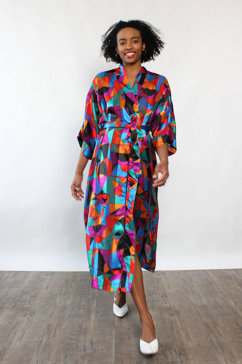 Cacique Geometric Robe S-L