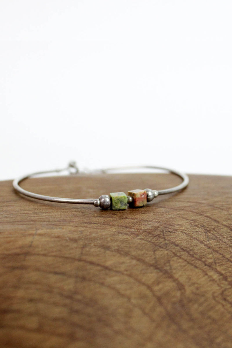 Delicate Square Bead Bracelet
