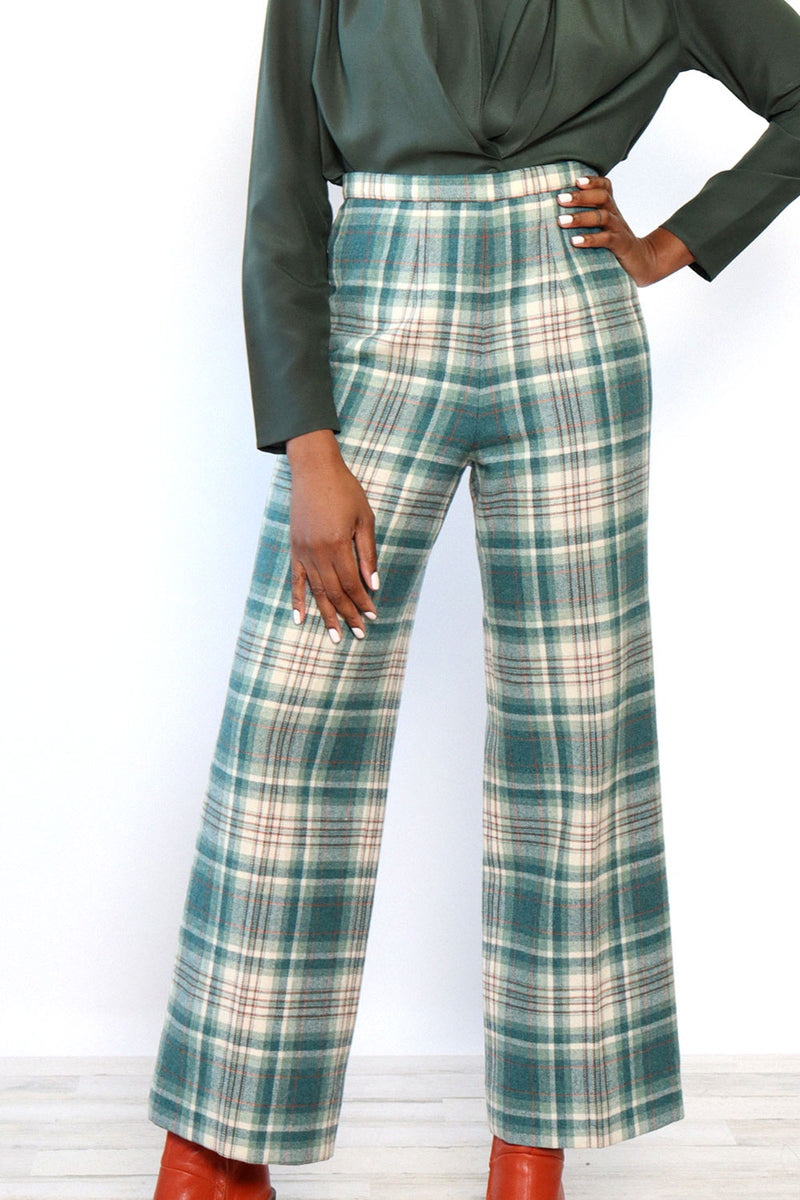 Pendleton Sage Plaid Pants M