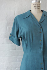 Skye Brass Button Dress M