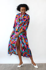 Cacique Geometric Robe S-L