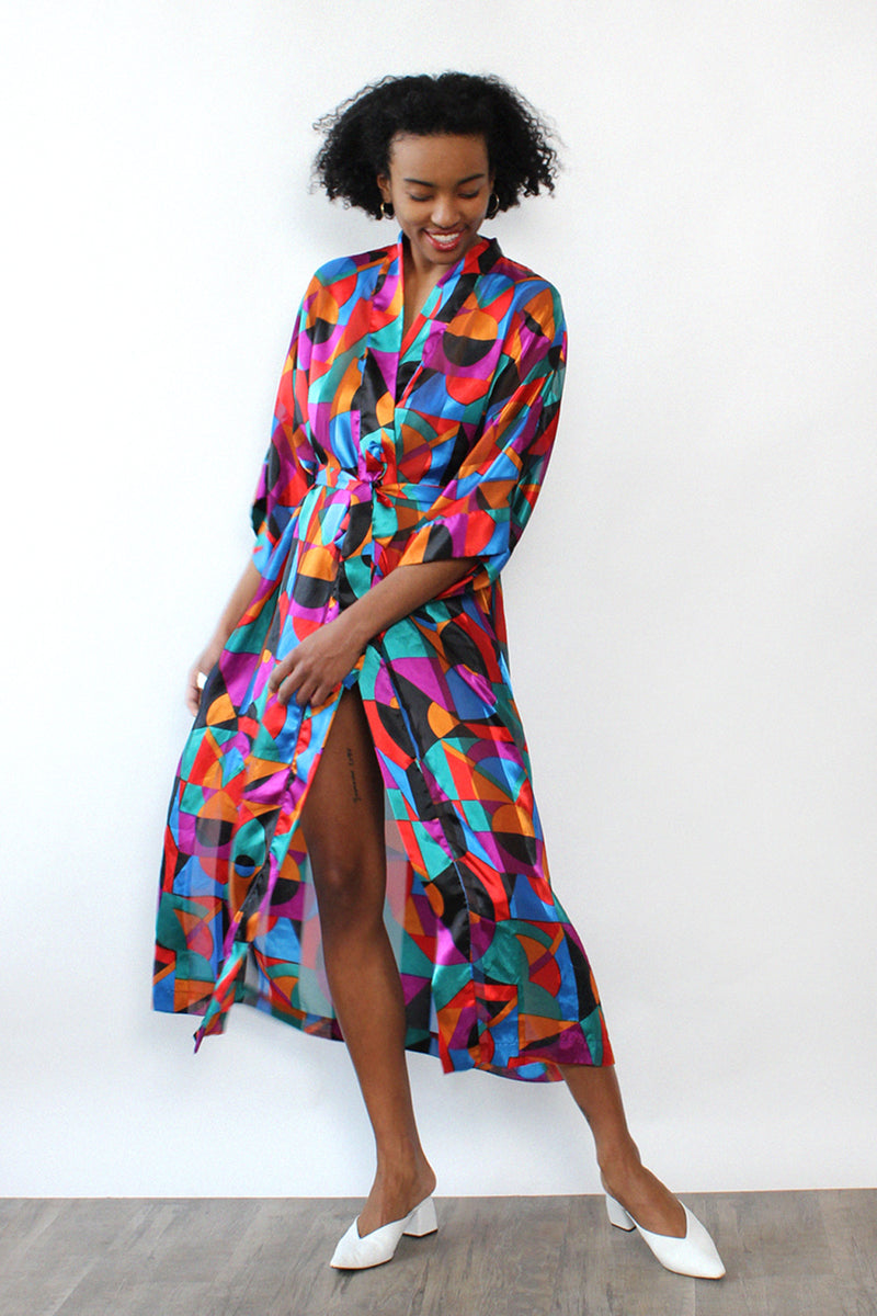 Cacique Geometric Robe S-L