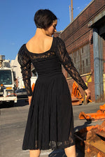 Beatrix Lace Puff Dress S/M