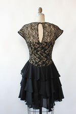 Gilded Lace Tiered Mini Dress XS/S