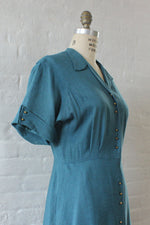 Skye Brass Button Dress M