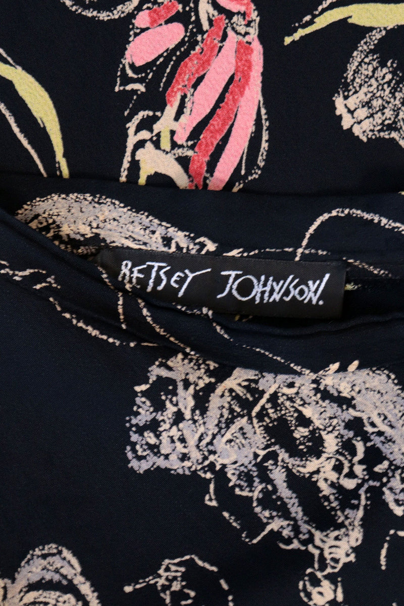 Betsey Johnson Lady Print Rayon Skirt M