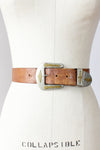Floral Tooled Western Belt