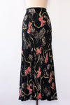 Betsey Johnson Lady Print Rayon Skirt M