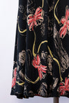 Betsey Johnson Lady Print Rayon Skirt M