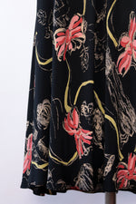 Betsey Johnson Lady Print Rayon Skirt M