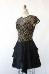 Gilded Lace Tiered Mini Dress XS/S